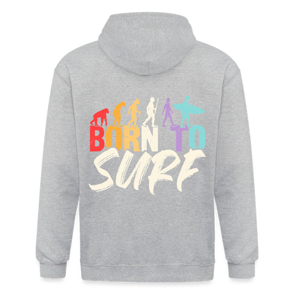 Adult Unisex Heavyweight Hooded Jacket - heather grey