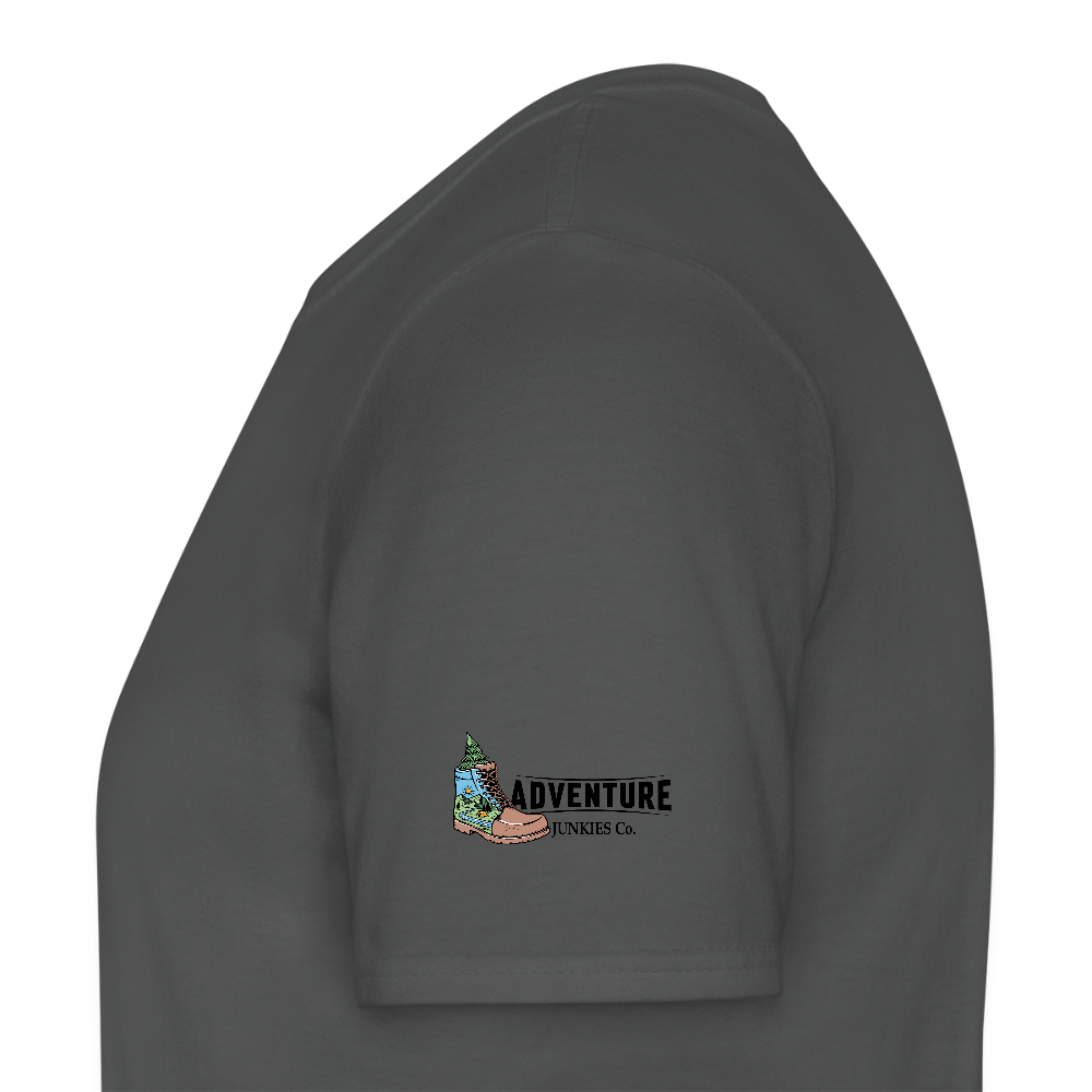 Men's Hiking & Walking  T-Shirt - charcoal grey