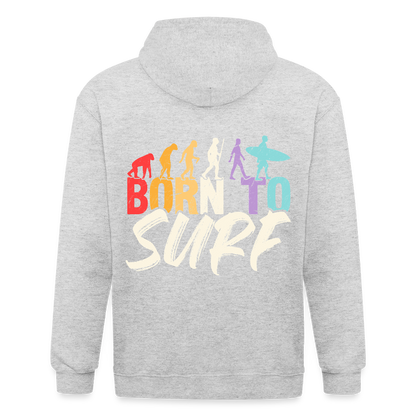Adult Unisex Heavyweight Hooded Jacket - heather white