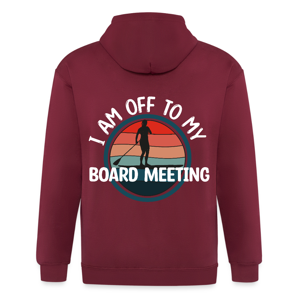 Adult Unisex Heavyweight Hooded Jacket - maroon