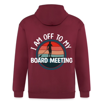 Adult Unisex Heavyweight Hooded Jacket - maroon