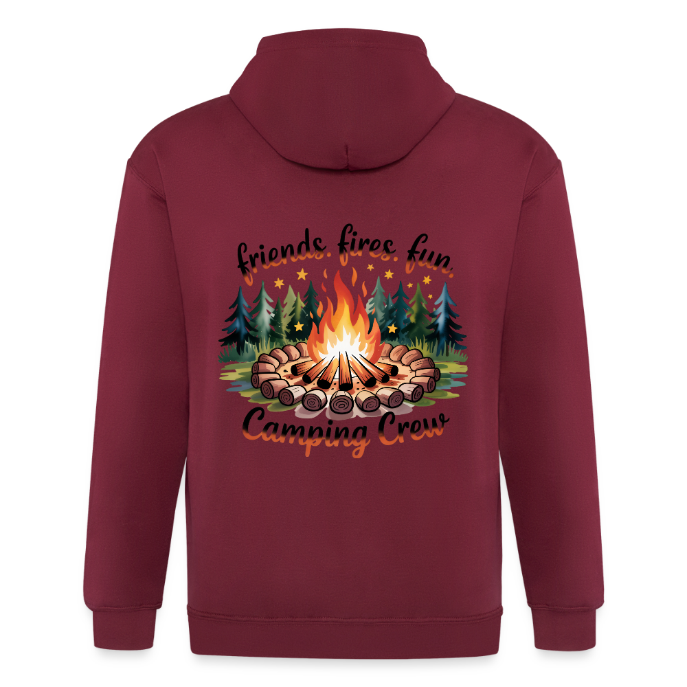 Unisex Heavyweight Hooded Jacket - maroon