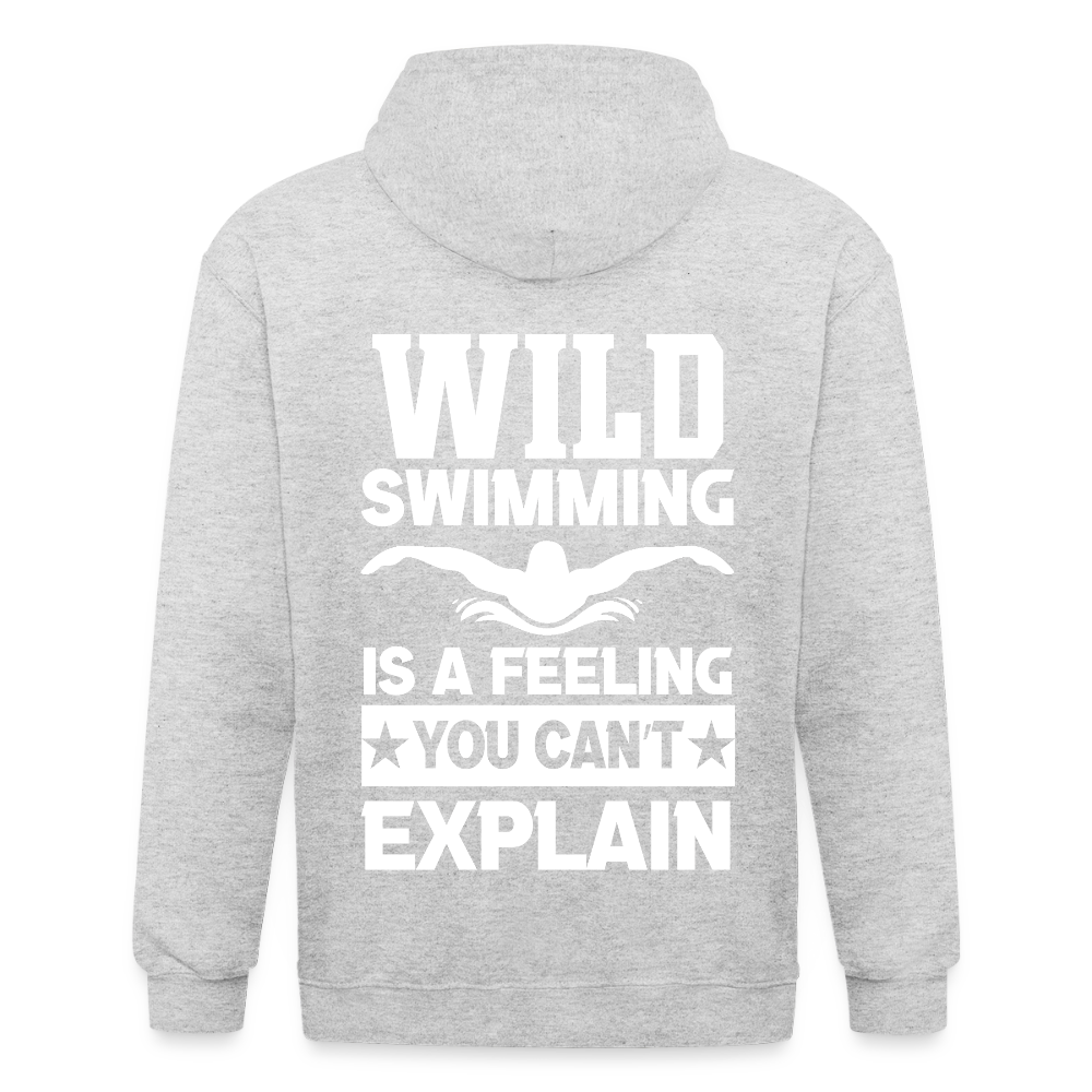Adult Unisex Heavyweight Hooded Jacket - heather white