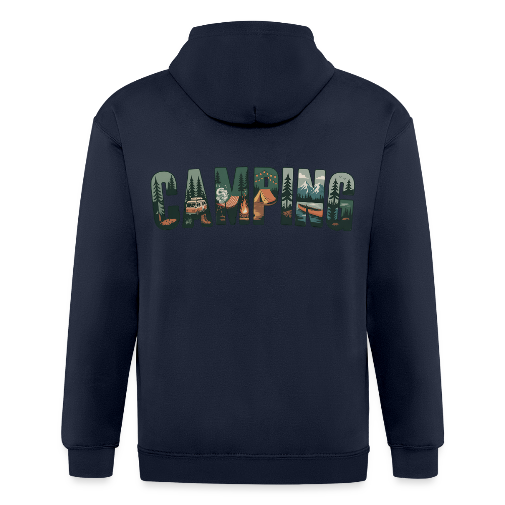 Unisex Heavyweight Hooded Jacket - navy