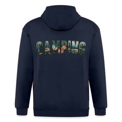 Unisex Heavyweight Hooded Jacket - navy