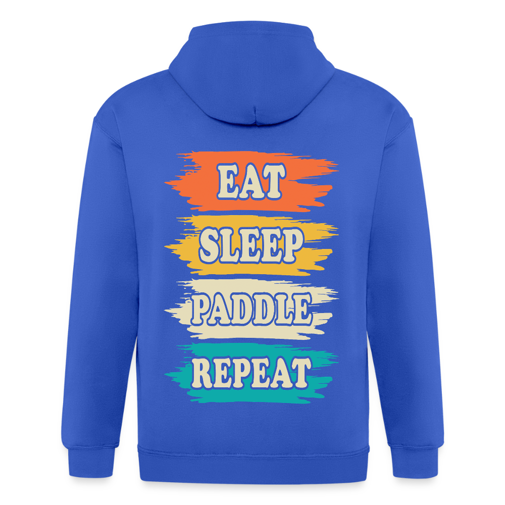 Adult Unisex Heavyweight Hooded Jacket - royal blue