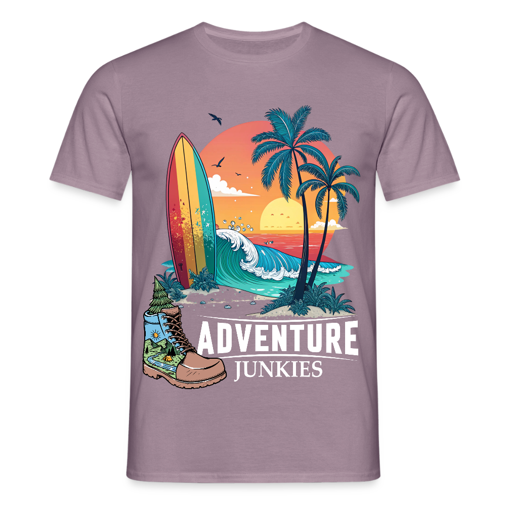 Men's T-Shirt - purple-grey 