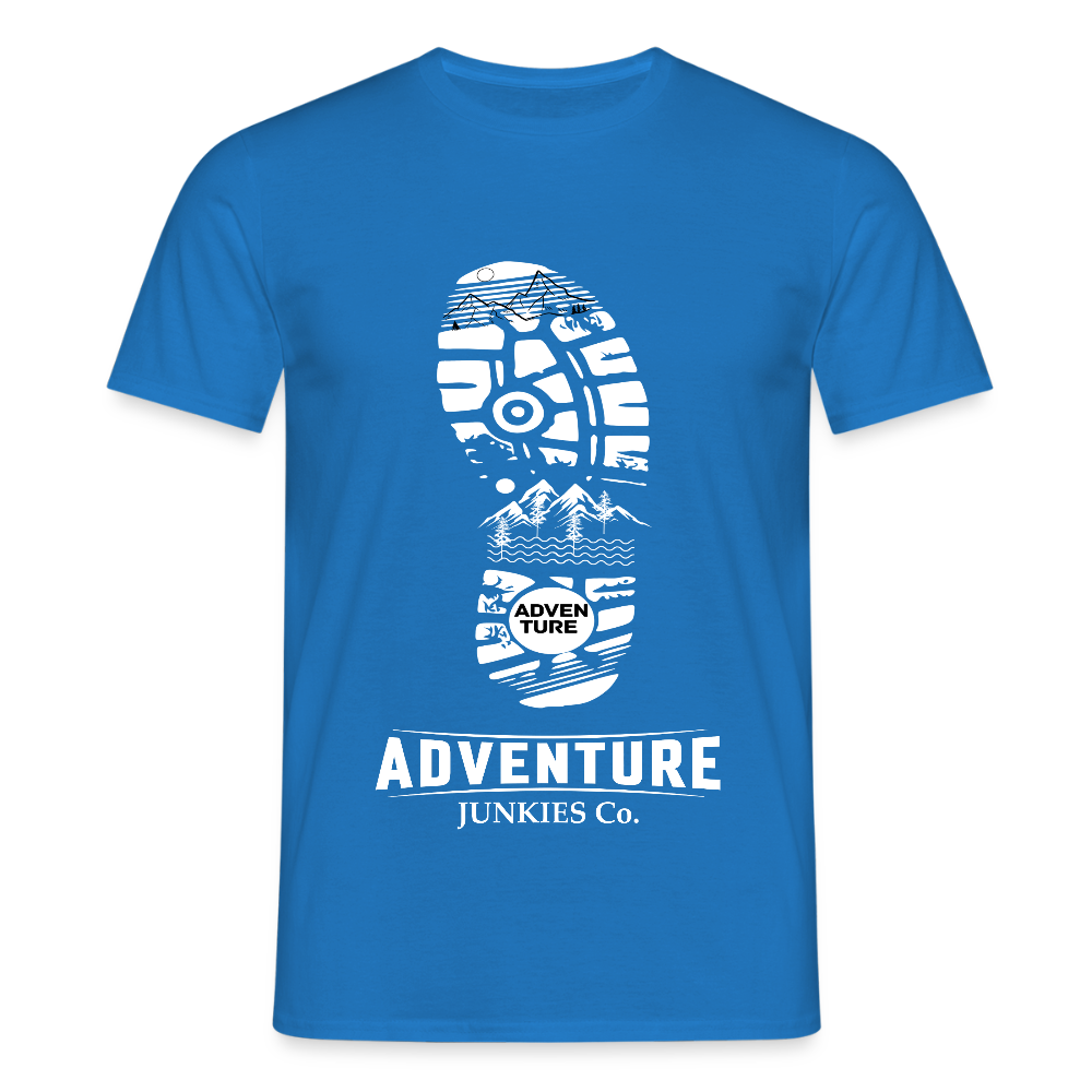 Men's Hiking & Walking T-Shirt - royal blue