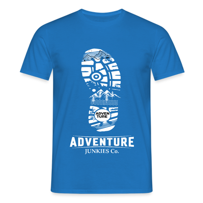 Men's Hiking & Walking T-Shirt - royal blue