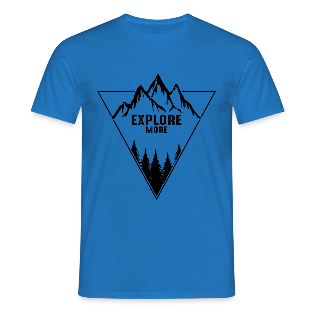 Men's Hiking & Walking  T-Shirt - royal blue