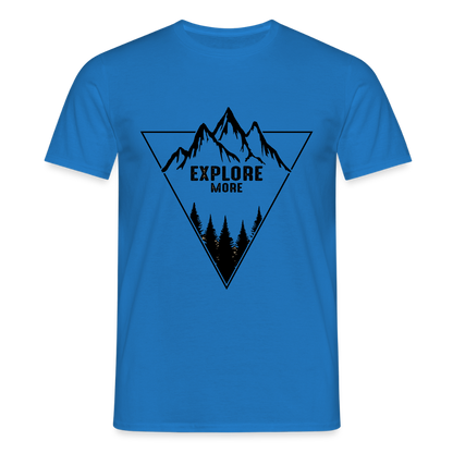 Men's Hiking & Walking  T-Shirt - royal blue