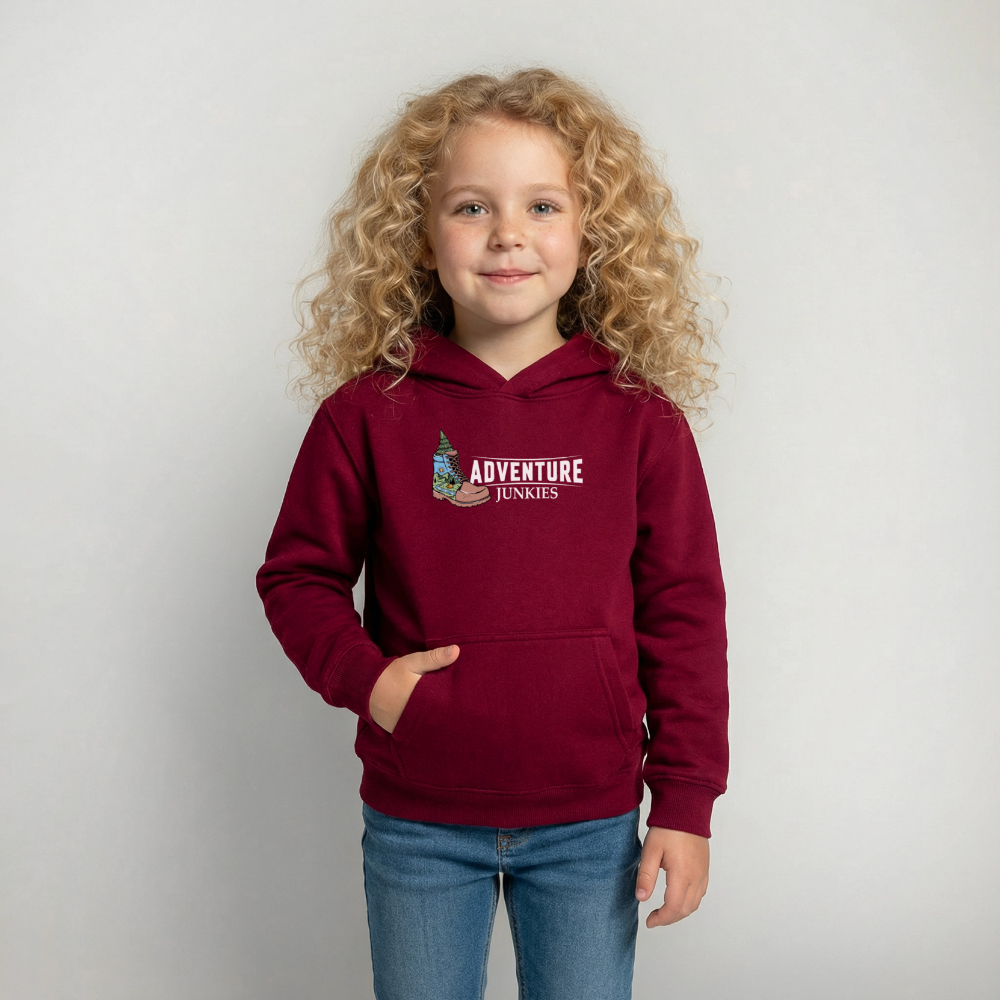 Children's Unisex  Hoodie { Customise Breed & Paw } - bordeaux