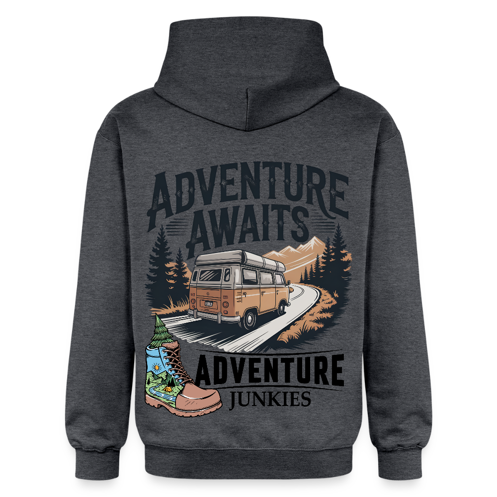 Unisex Midweight Hoodie - dark heather grey