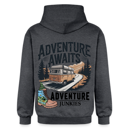Unisex Midweight Hoodie - dark heather grey