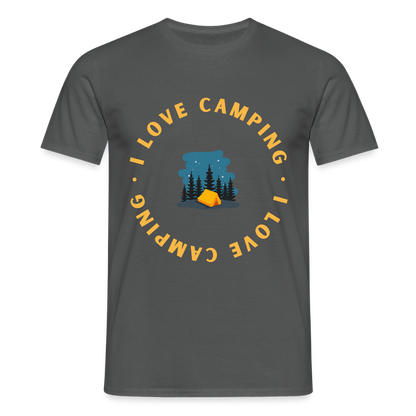 Men's Camping  T-Shirt - charcoal grey