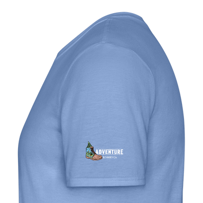 Men's Hiking & Walking T-Shirt - carolina blue