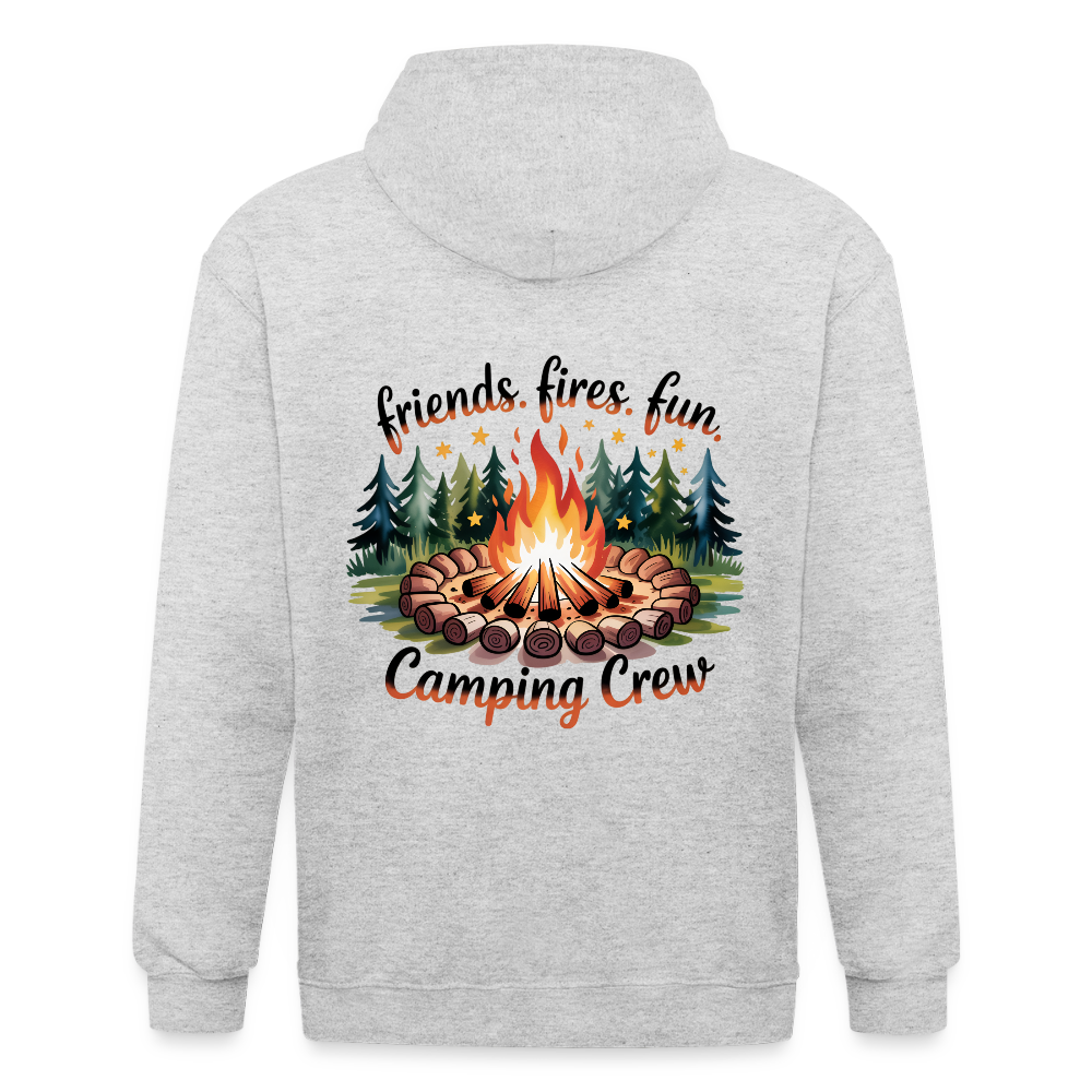 Unisex Heavyweight Hooded Jacket - heather white