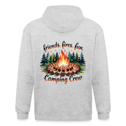 Unisex Heavyweight Hooded Jacket - heather white