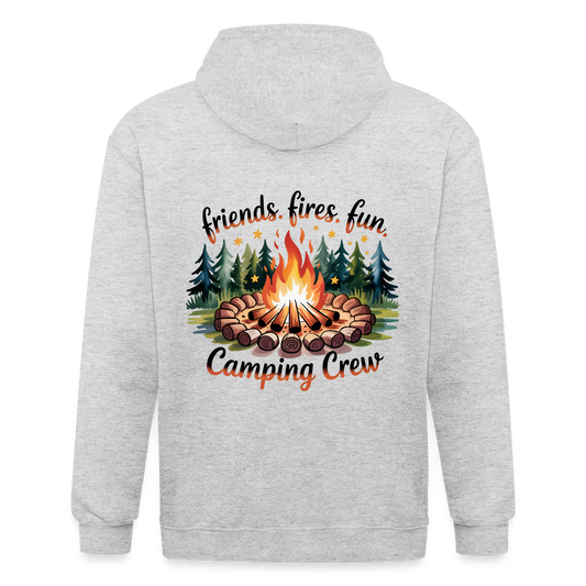 Unisex Heavyweight Hooded Jacket - heather white