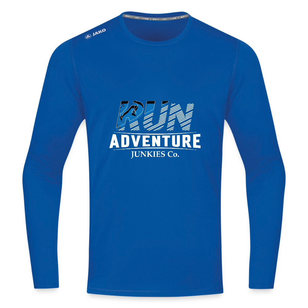 Long Sleeve Breathable Running Top - royal blue