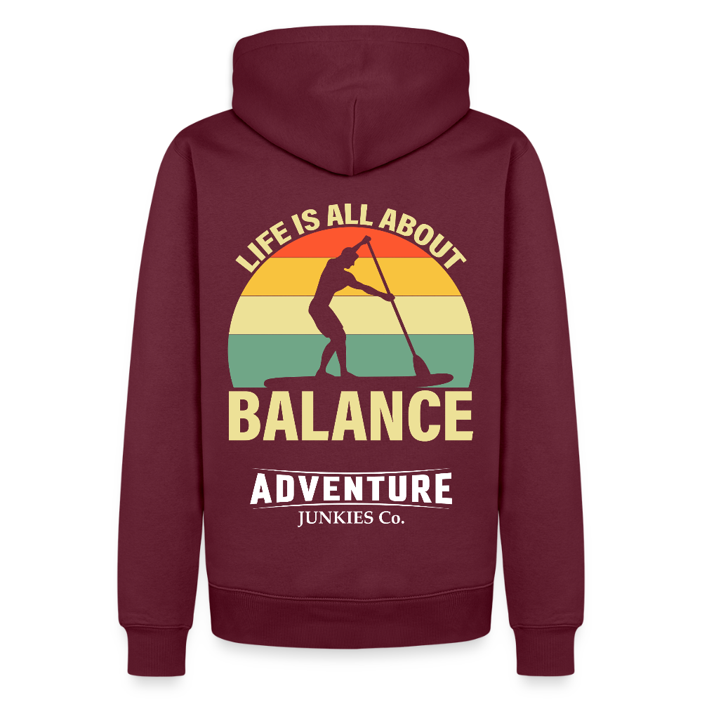 Men’s Premium  Water Fun Hoodie - burgundy