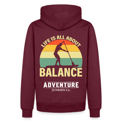 Men’s Premium  Water Fun Hoodie - burgundy