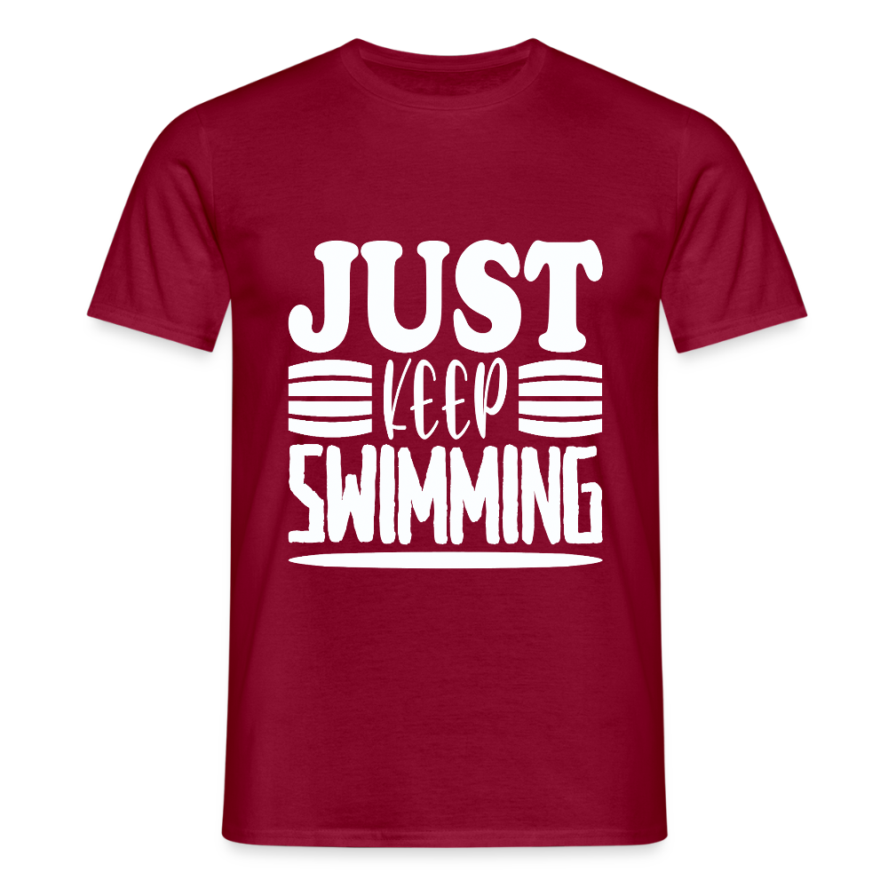 Men's T-Shirt Water Adventures - brick red