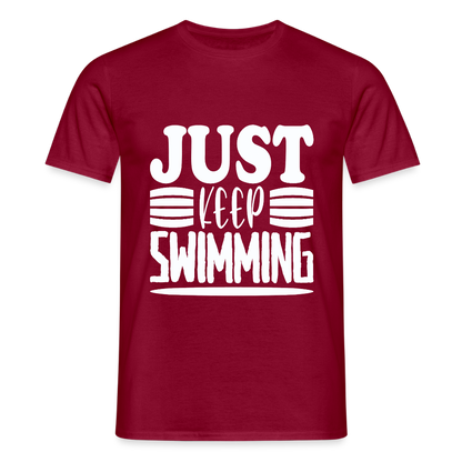 Men's T-Shirt Water Adventures - brick red