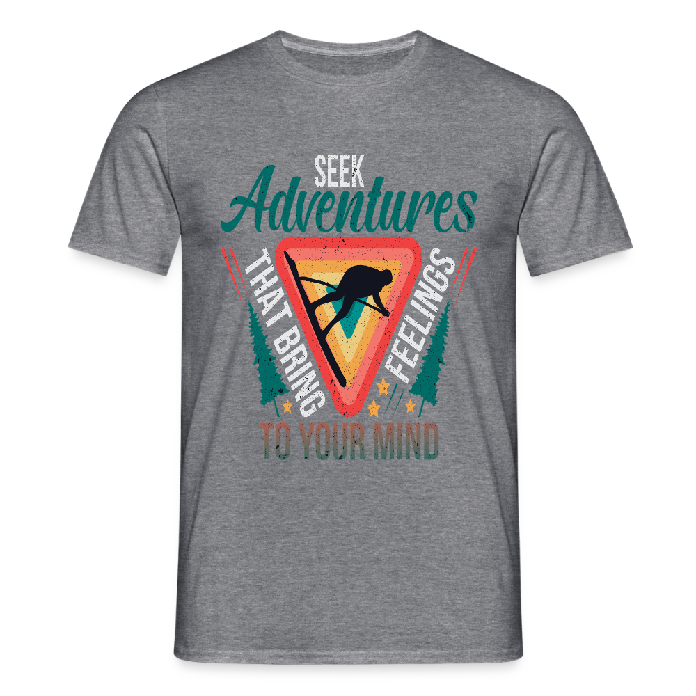 Men's Hiking & Walking T-Shirt - graphite heather