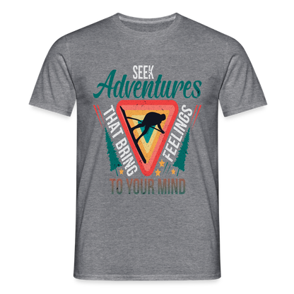 Men's Hiking & Walking T-Shirt - graphite heather