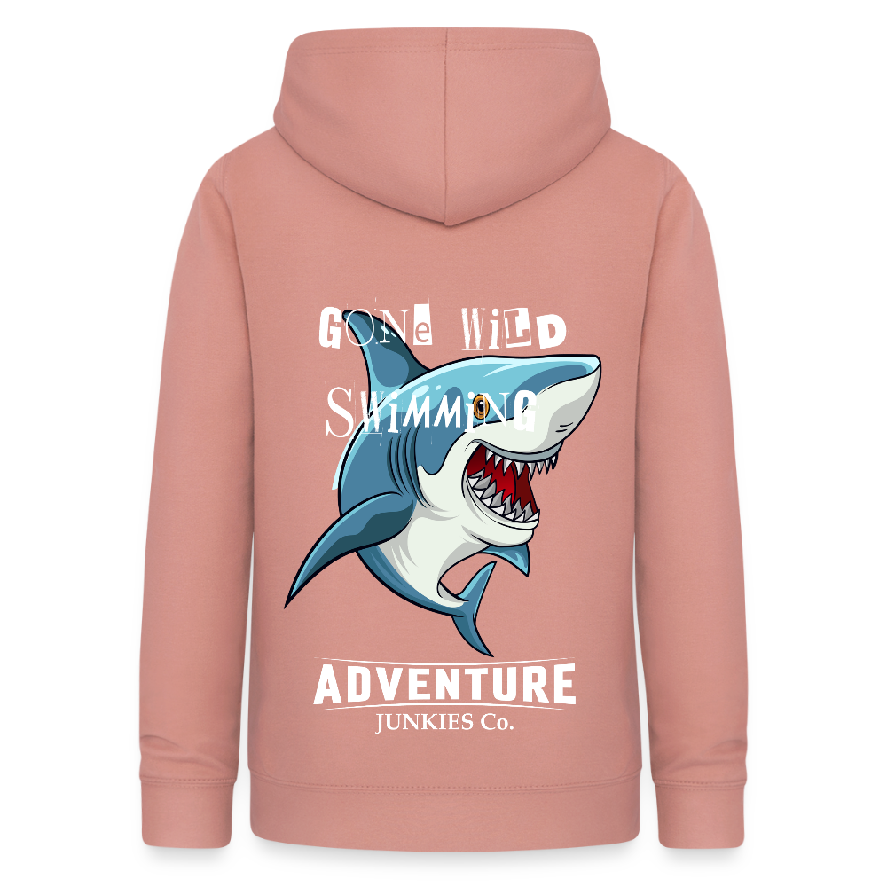 Women's Hoodie Water Adventures - dusky rose