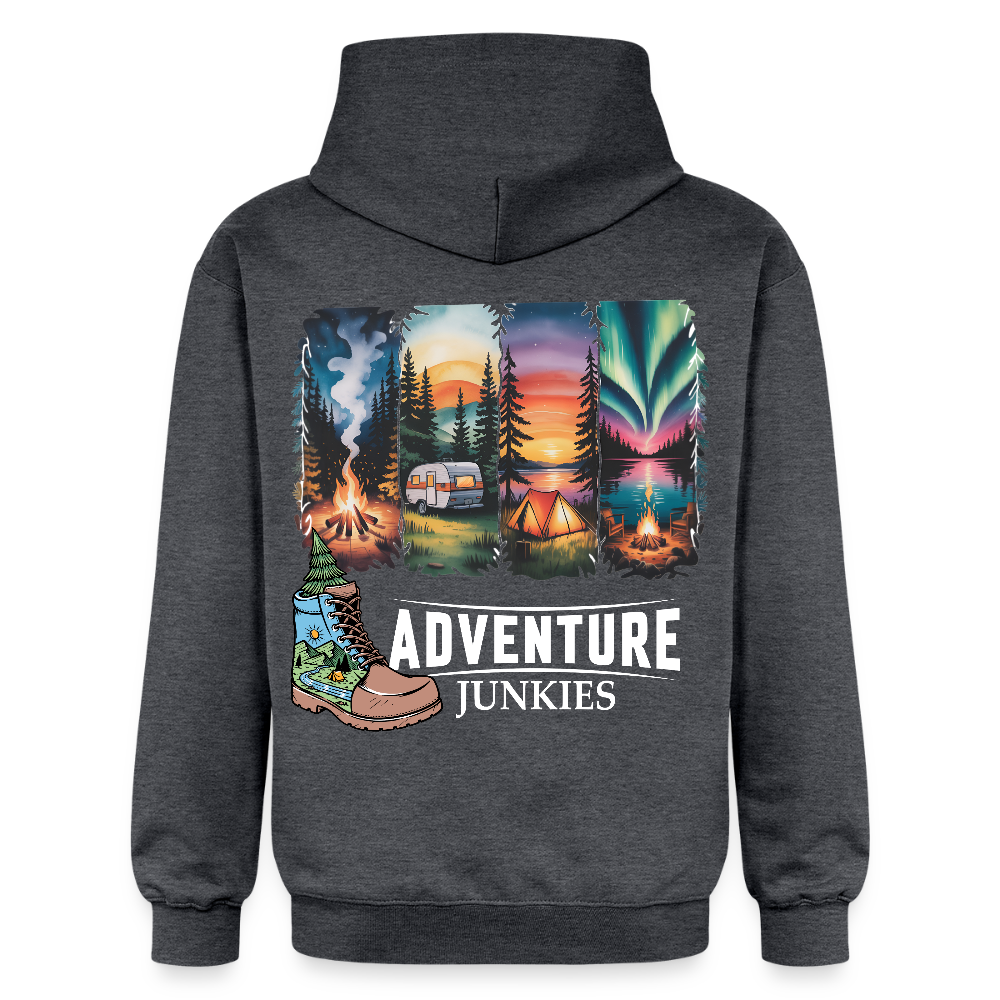 Unisex Midweight Hoodie - dark heather grey