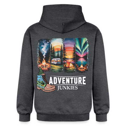 Unisex Midweight Hoodie - dark heather grey