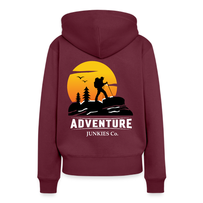 Women’s Premium Hiking/Walking Hoodie - burgundy