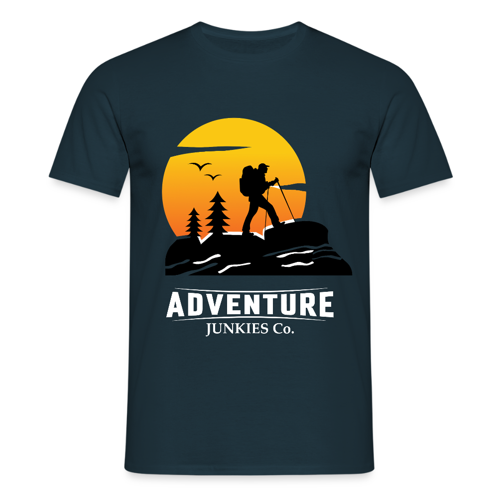 Men's Hiking & Walking T-Shirt - navy