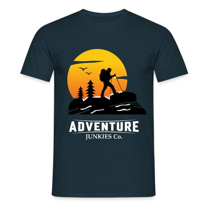 Men's Hiking & Walking T-Shirt - navy