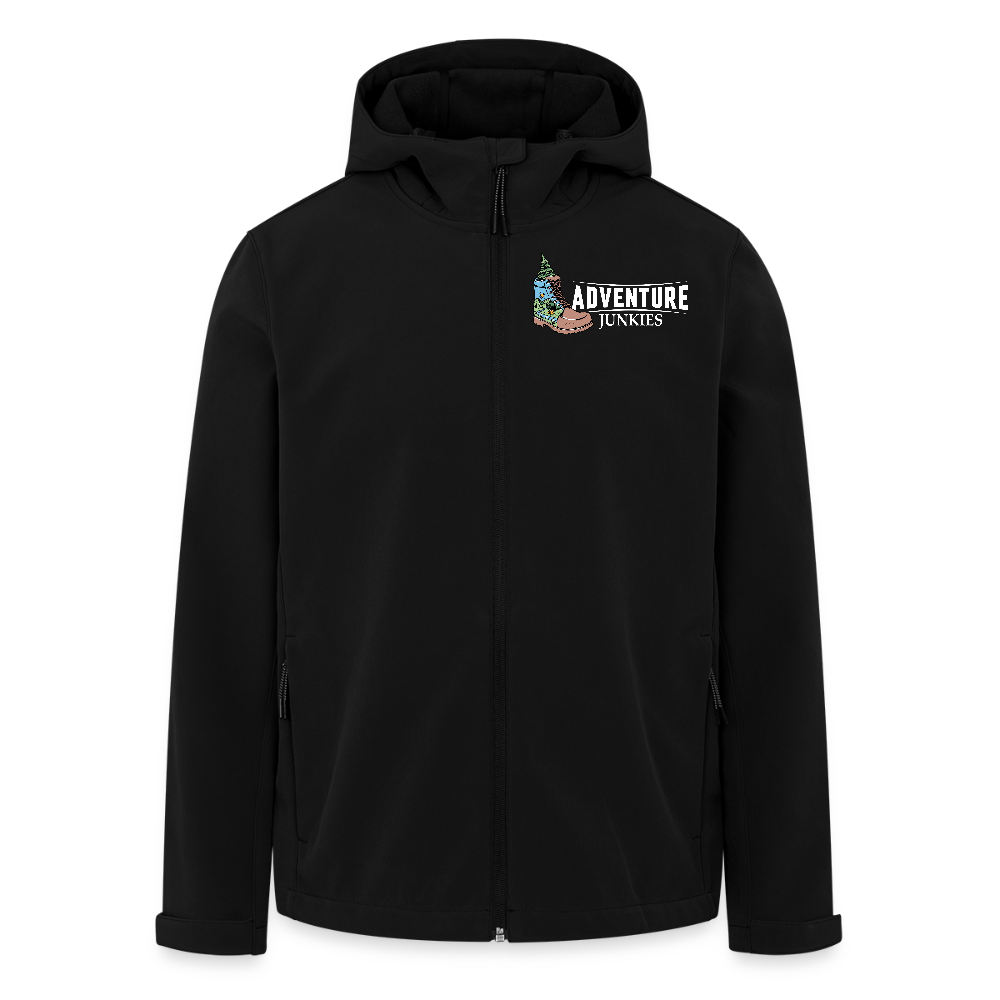 Unisex Recycled Softshell Jacket THE DISCOVERER - black