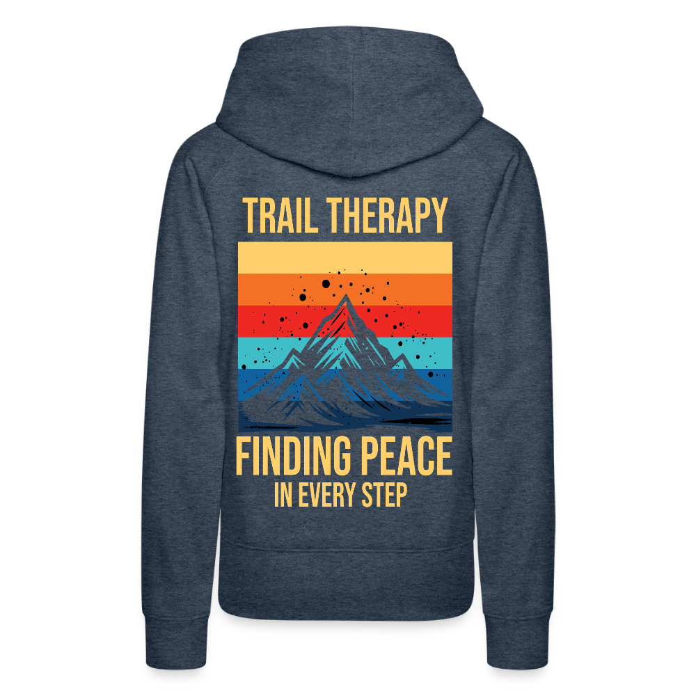 Women’s Premium Hiking/Walking Hoodie - heather denim