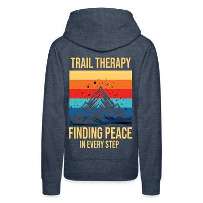 Women’s Premium Hiking/Walking Hoodie - heather denim