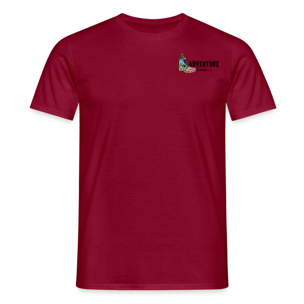 Men's Camping T-Shirt - brick red