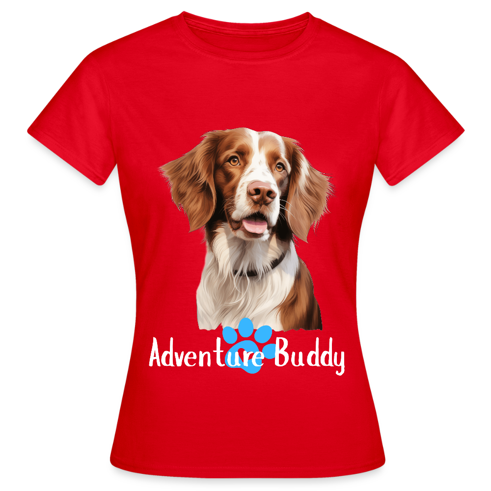 Women's T-Shirt   {Customise Breed & Paw } - red