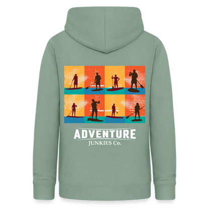Women's Hoodie Water Adventures - steel green