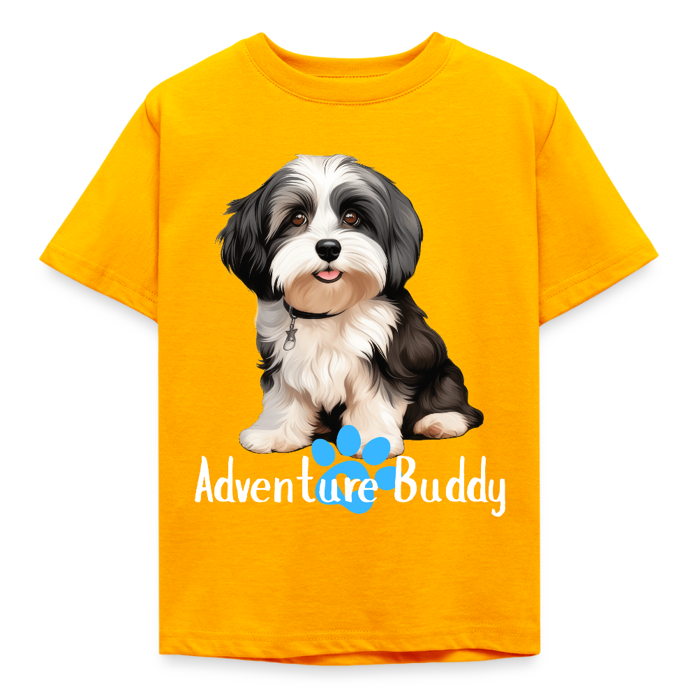 Children's T-Shirt  {Customise Breed & Paw } - gold