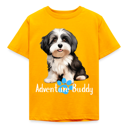 Children's T-Shirt  {Customise Breed & Paw } - gold