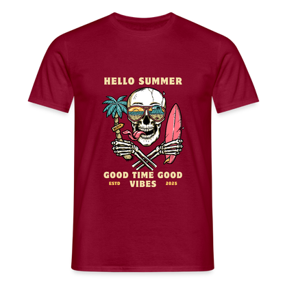 Men's Camping  T-Shirt - brick red