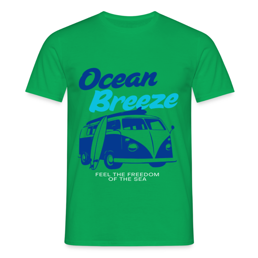 Men's Camping T-Shirt - kelly green