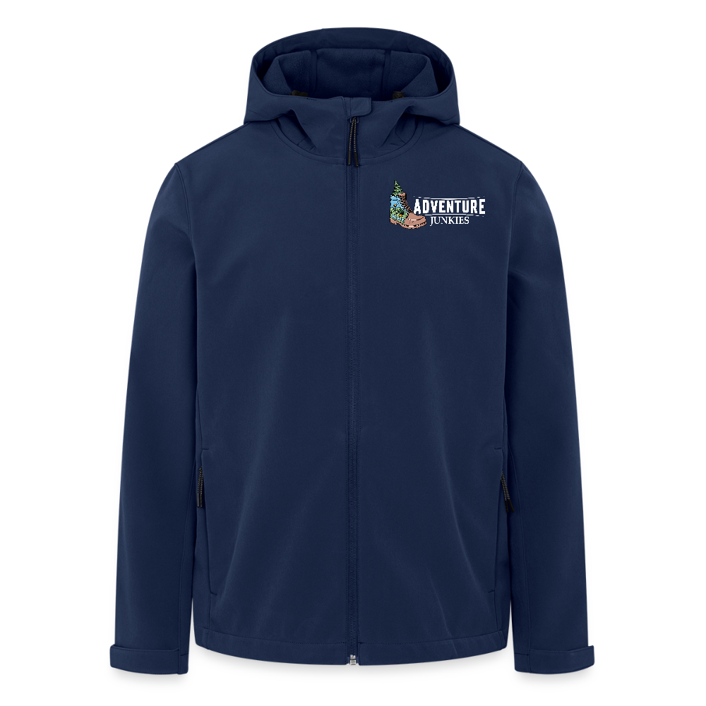 Unisex Recycled Softshell Jacket THE DISCOVERER!! - navy