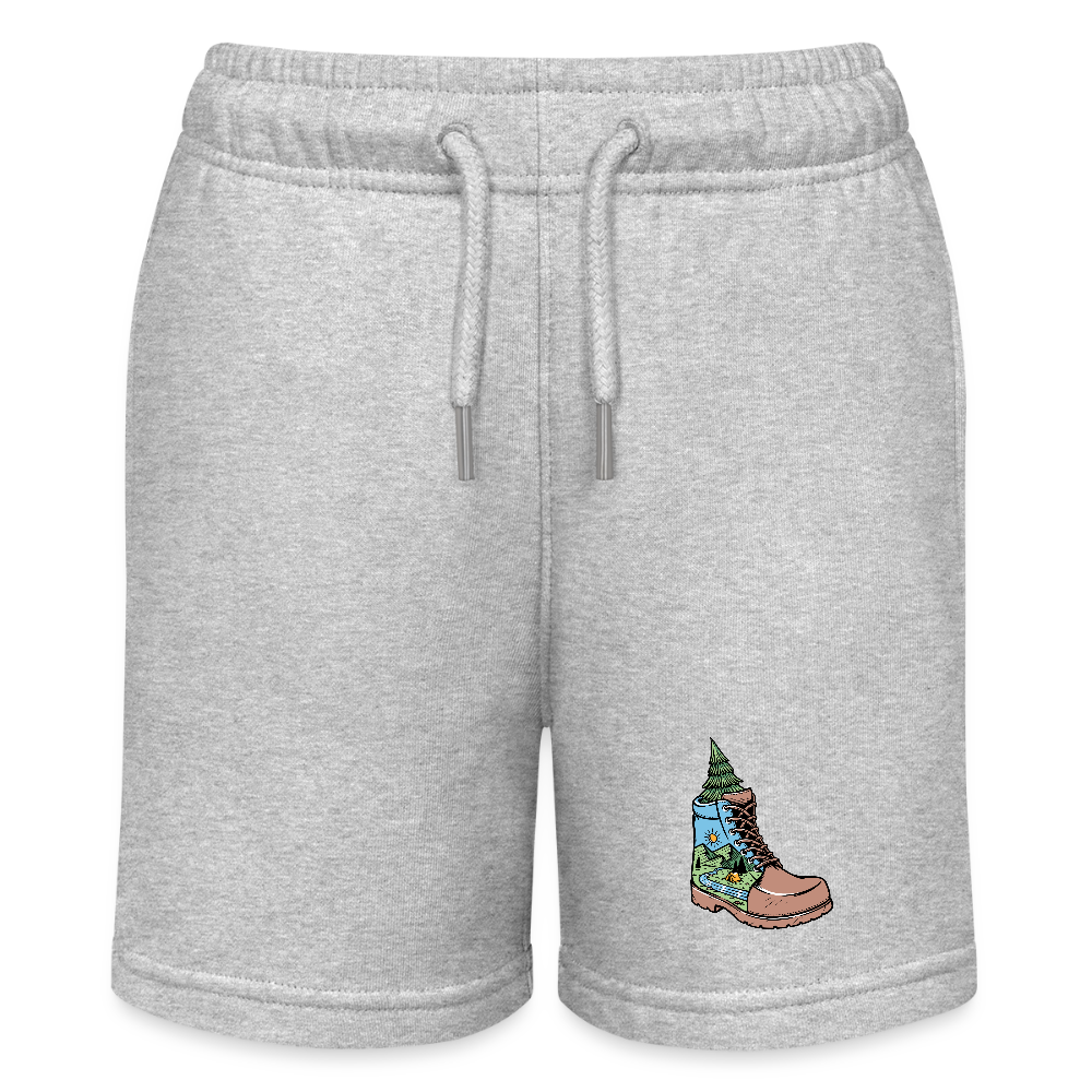 Organic Teen Jogging Shorts - heather grey