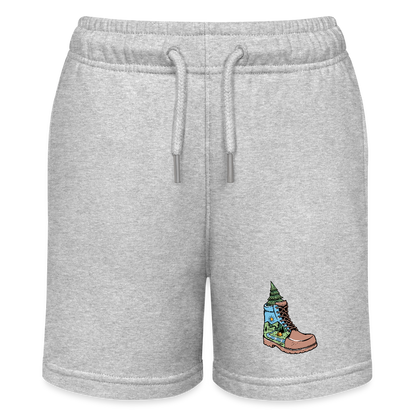 Organic Teen Jogging Shorts - heather grey