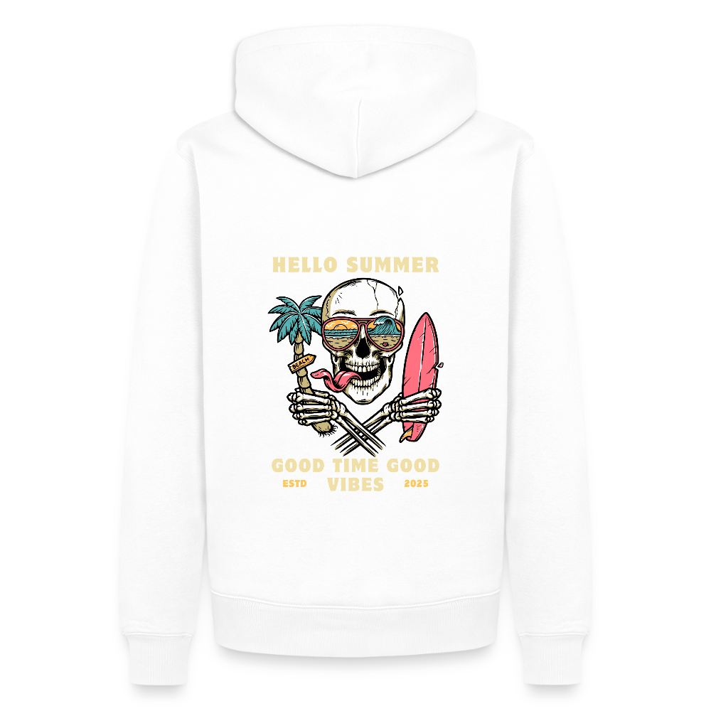 Men’s Premium Camping  Hoodie - white